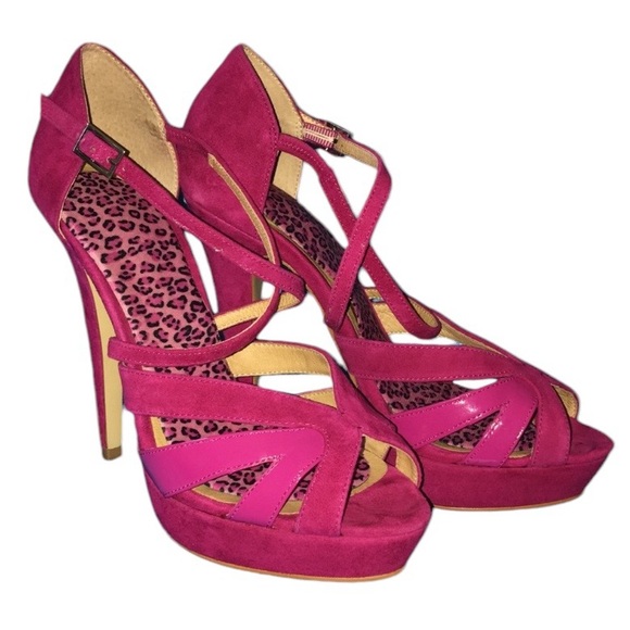 Aldo HOT PINK Strappy Sandals 9 - Picture 2 of 4